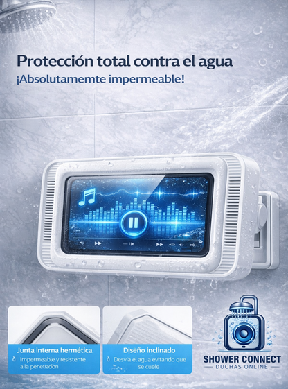 Soporte Impermeable para Teléfono | ShowerConnect IPX7